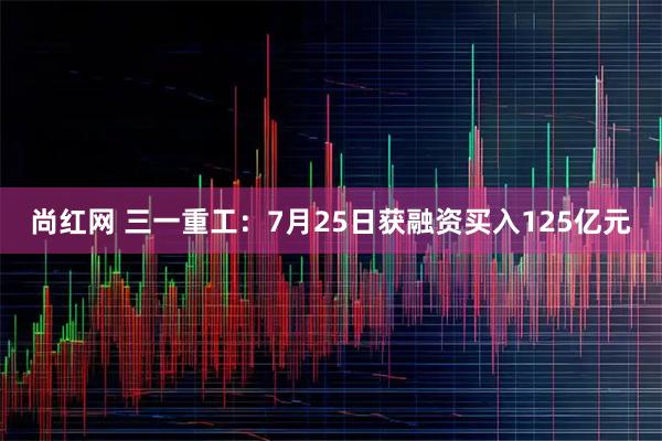 尚红网 三一重工：7月25日获融资买入125亿元